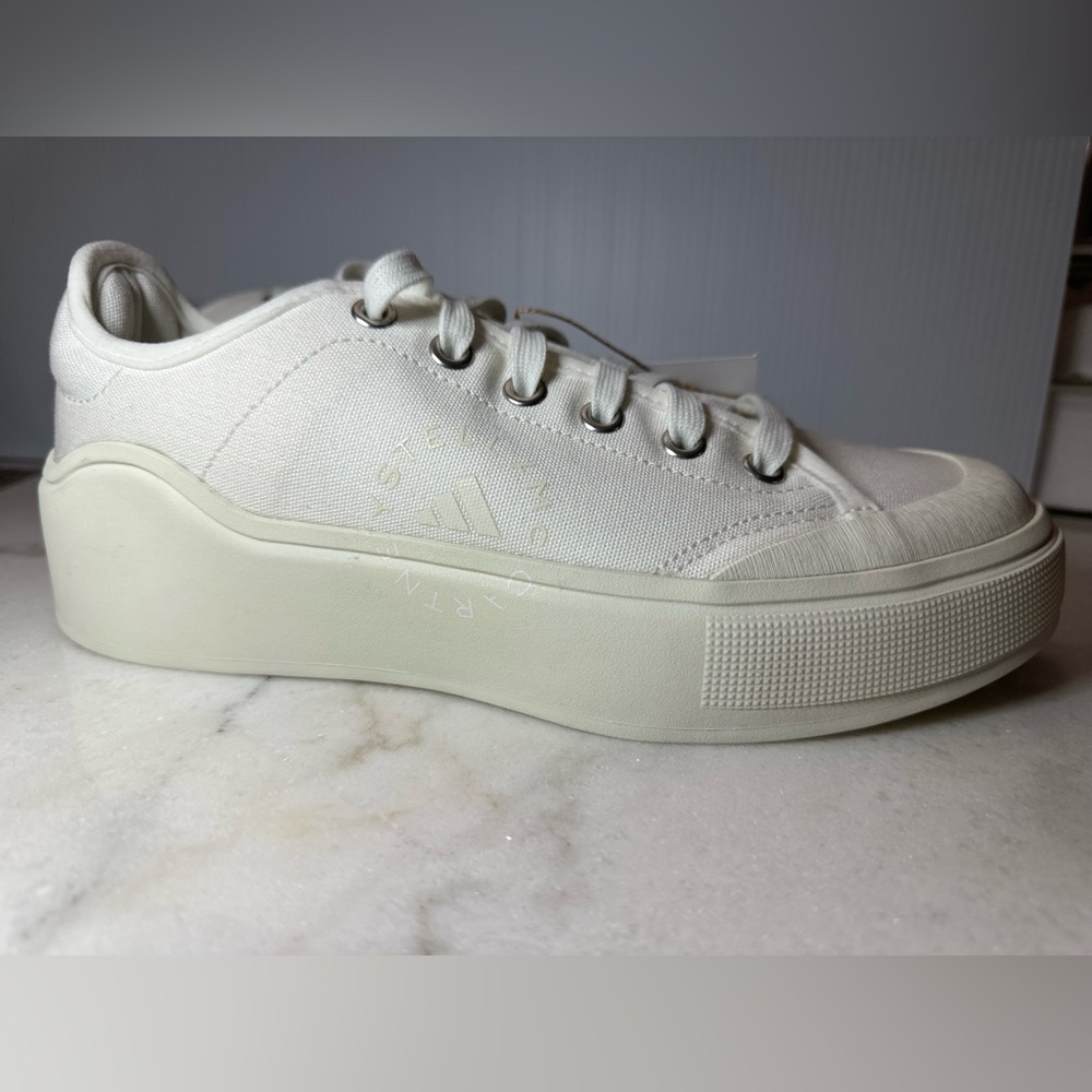 Adidas by Stella McCartney Cream Platform Sneakers